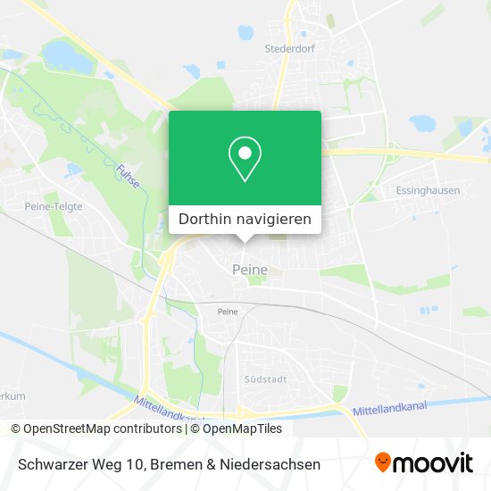 Schwarzer Weg 10 Karte