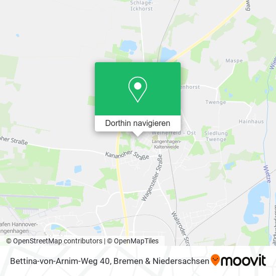 Bettina-von-Arnim-Weg 40 Karte