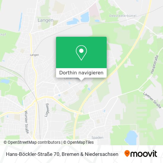 Hans-Böckler-Straße 70 Karte