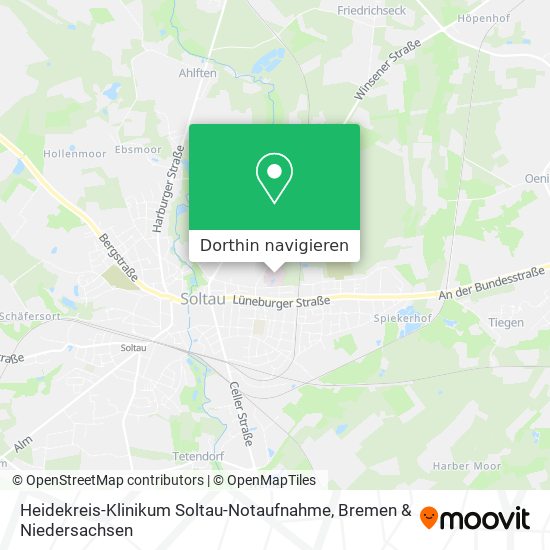 Heidekreis-Klinikum Soltau-Notaufnahme Karte