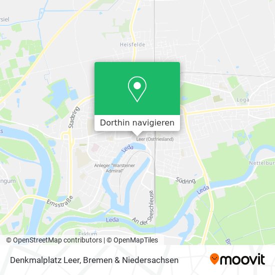 Denkmalplatz Leer Karte