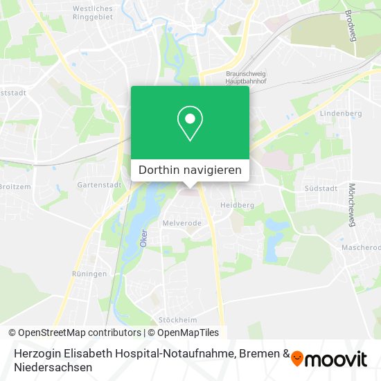 Herzogin Elisabeth Hospital-Notaufnahme Karte