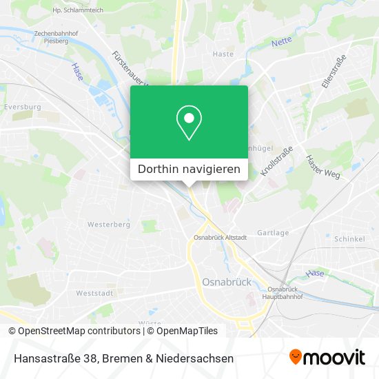 Hansastraße 38 Karte