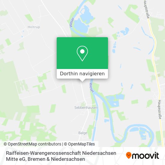 Raiffeisen-Warengenossenschaft Niedersachsen Mitte eG Karte