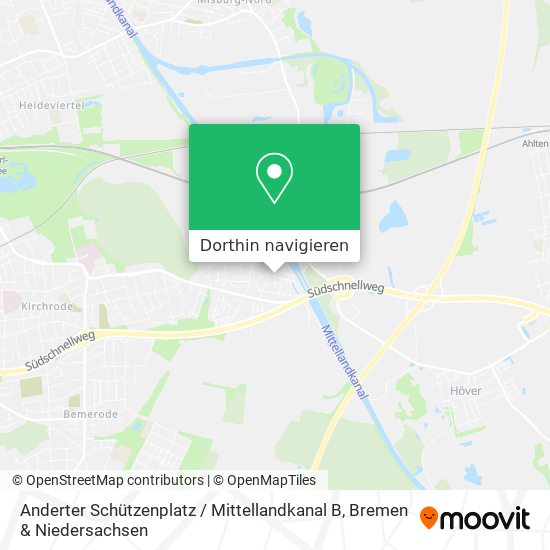 Anderter Schützenplatz / Mittellandkanal B Karte