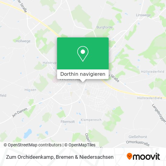 Zum Orchideenkamp Karte