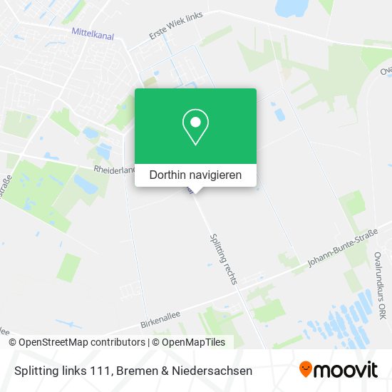 Splitting links 111 Karte
