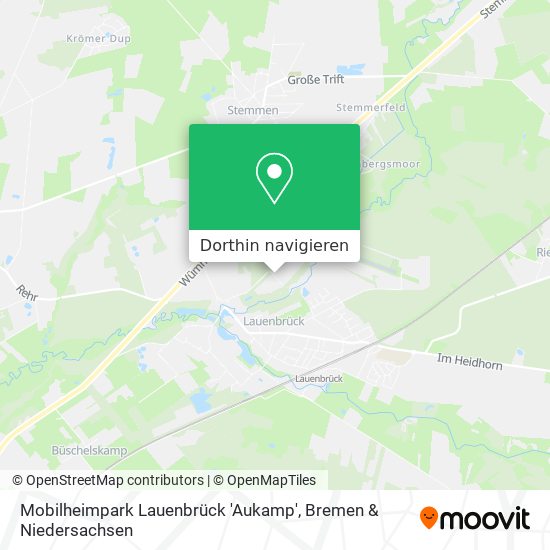 Mobilheimpark Lauenbrück 'Aukamp' Karte