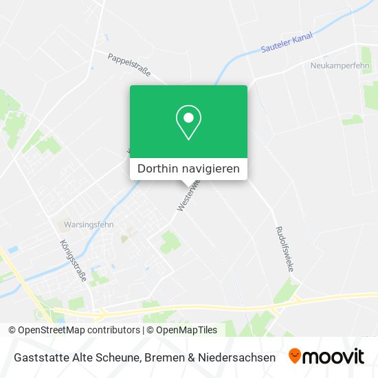 Gaststatte Alte Scheune Karte