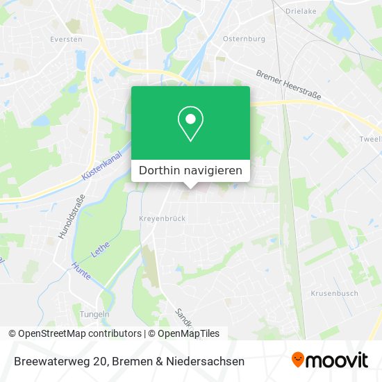 Breewaterweg 20 Karte