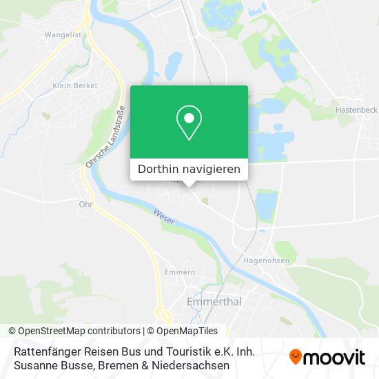 Rattenfänger Reisen Bus und Touristik e.K. Inh. Susanne Busse Karte