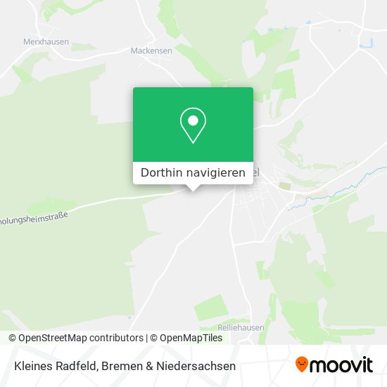 Kleines Radfeld Karte