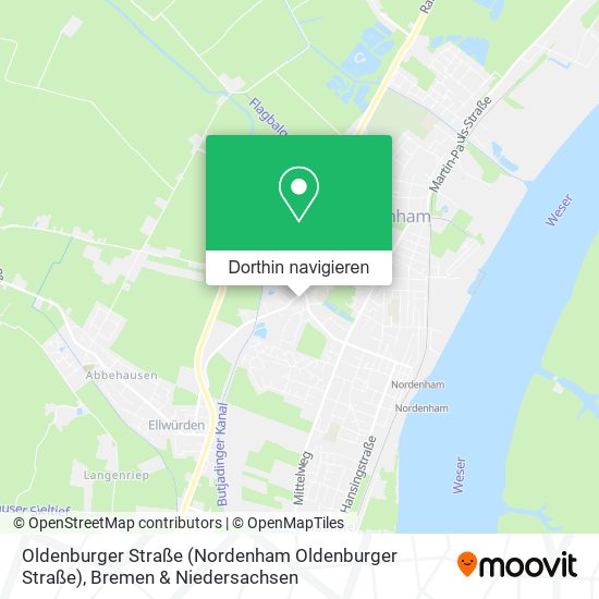 Oldenburger Straße (Nordenham Oldenburger Straße) Karte