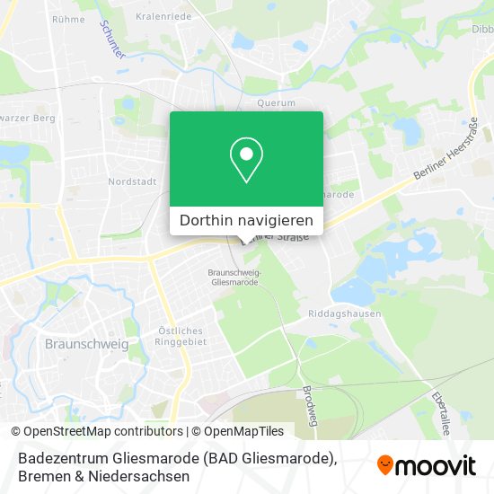 Badezentrum Gliesmarode (BAD Gliesmarode) Karte