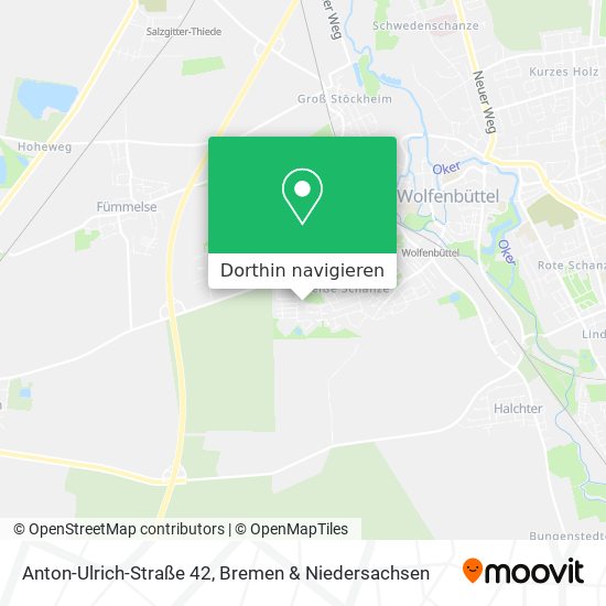Anton-Ulrich-Straße 42 Karte
