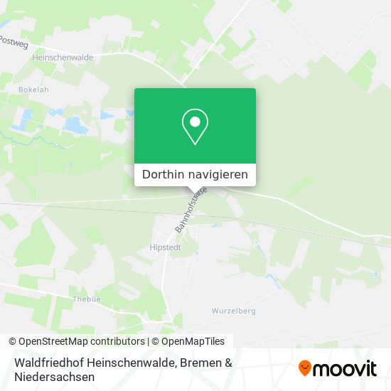 Waldfriedhof Heinschenwalde Karte
