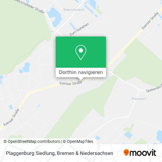 Plaggenburg Siedlung Karte