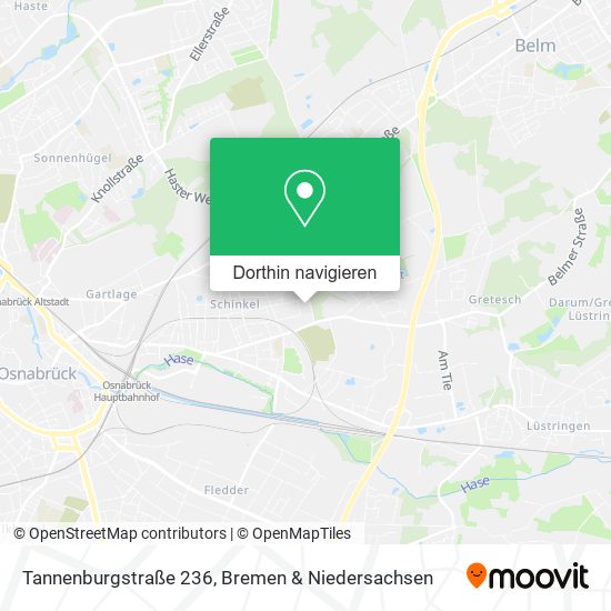 Tannenburgstraße 236 Karte