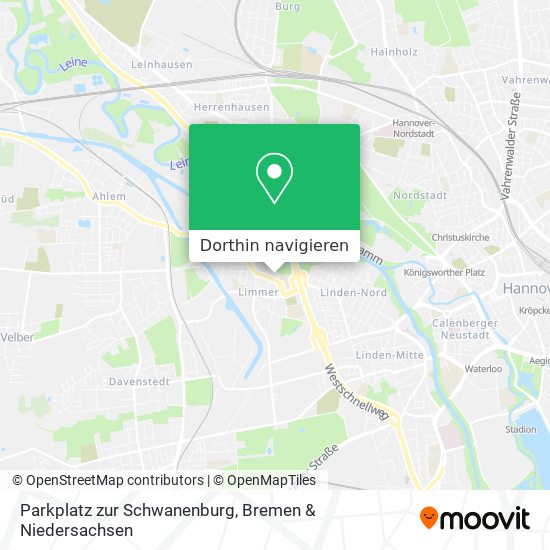 Parkplatz zur Schwanenburg Karte