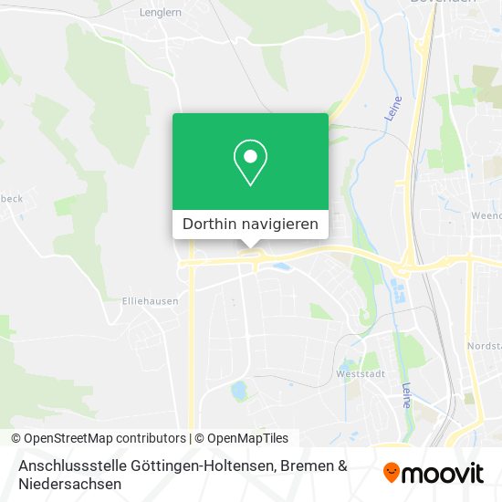 Anschlussstelle Göttingen-Holtensen Karte