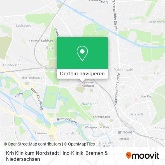 Krh Klinikum Nordstadt Hno-Klinik Karte