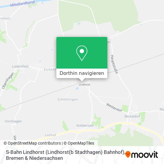 S-Bahn Lindhorst (Lindhorst(b Stadthagen) Bahnhof) Karte