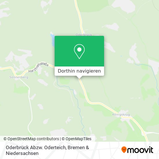 Oderbrück Abzw. Oderteich Karte