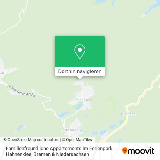 Familienfreundliche Appartements im Ferienpark Hahnenklee Karte