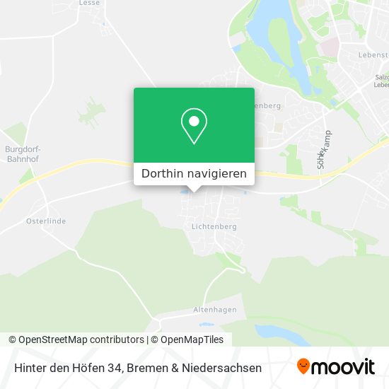 Hinter den Höfen 34 Karte