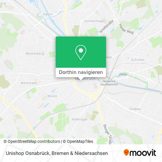 Unishop Osnabrück Karte