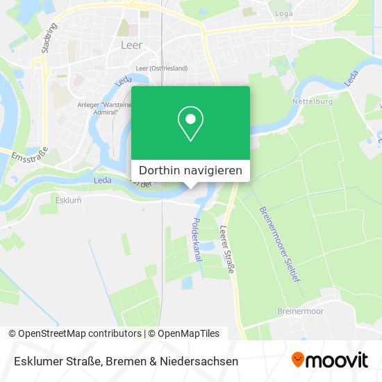 Esklumer Straße Karte
