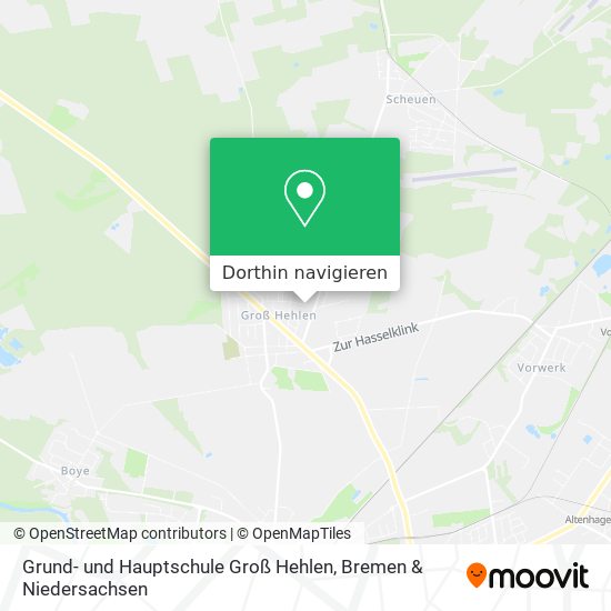 Grund- und Hauptschule Groß Hehlen Karte