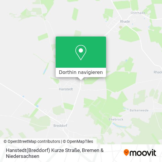 Hanstedt(Breddorf) Kurze Straße Karte