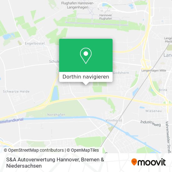 S&A Autoverwertung Hannover Karte