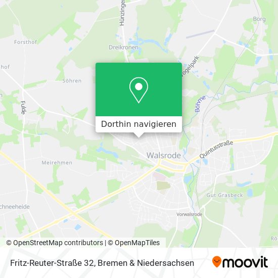 Fritz-Reuter-Straße 32 Karte