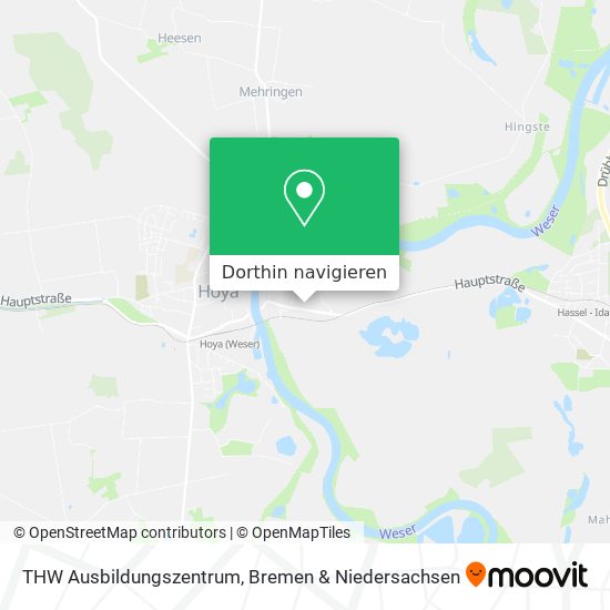 THW Ausbildungszentrum Karte