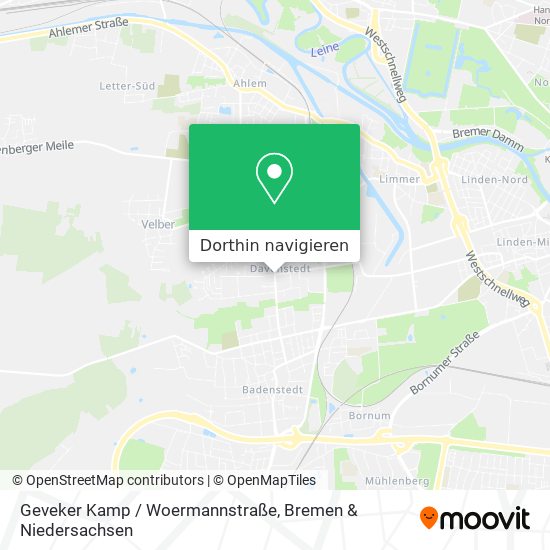 Geveker Kamp / Woermannstraße Karte
