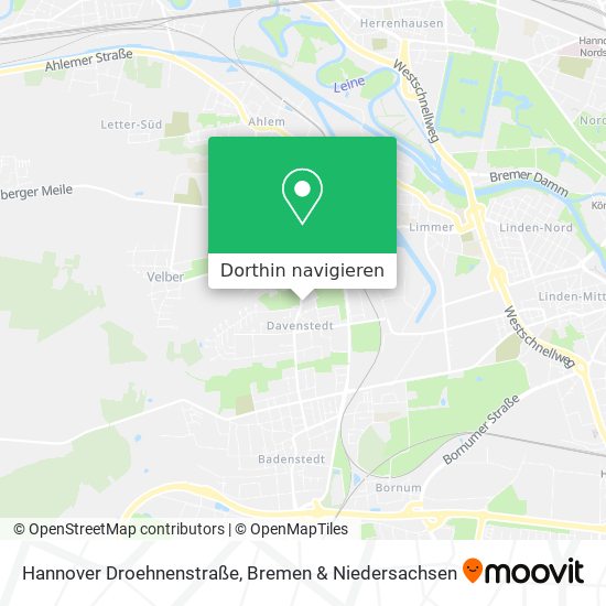 Hannover Droehnenstraße Karte