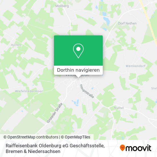 Raiffeisenbank Oldenburg eG Geschäftsstelle Karte