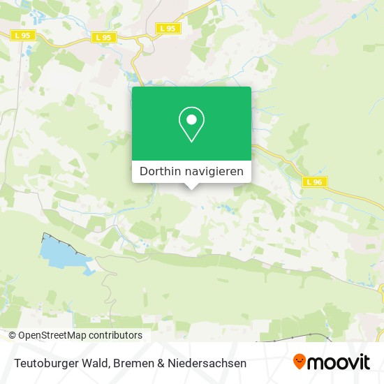 Teutoburger Wald Karte