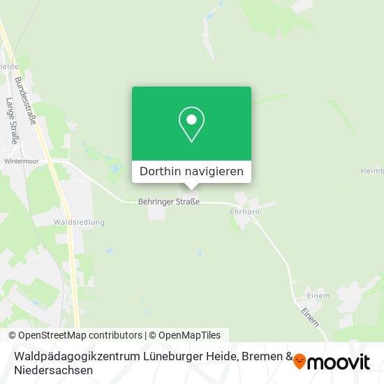 Waldpädagogikzentrum Lüneburger Heide Karte