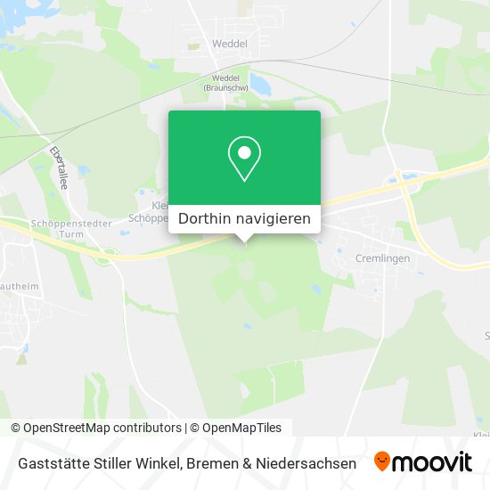 Gaststätte Stiller Winkel Karte