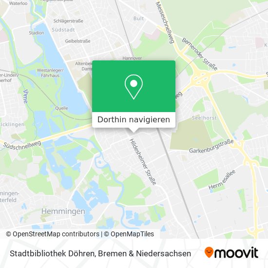 Stadtbibliothek Döhren Karte
