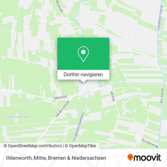 Ihlienworth, Mitte Karte