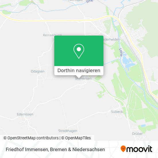 Friedhof Immensen Karte