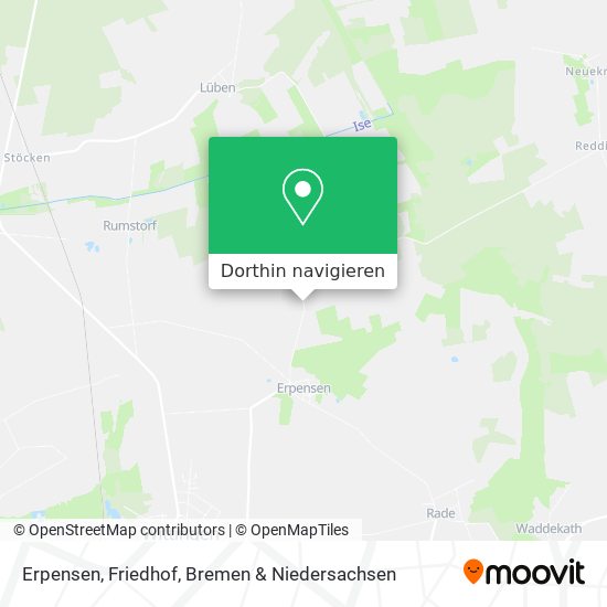 Erpensen, Friedhof Karte