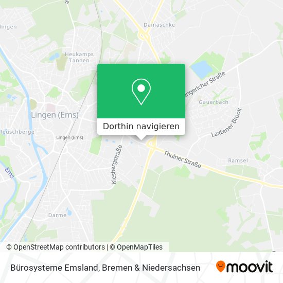 Bürosysteme Emsland Karte