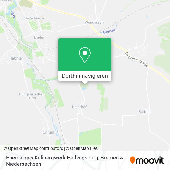 Ehemaliges Kalibergwerk Hedwigsburg Karte