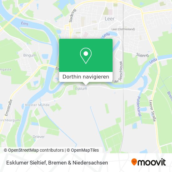 Esklumer Sieltief Karte