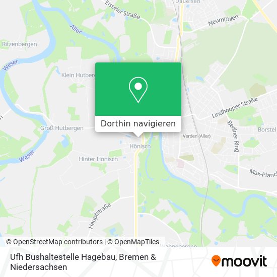 Ufh Bushaltestelle Hagebau Karte